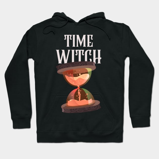 Time Witch Pagan Witchcraft Wicca Paganism Wiccan Occult Hoodie by BitterBaubles